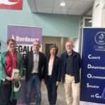Inauguration du distributeur de protections périodique à la piscine du Grand Parc