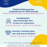 À vos agendas ! Formation du CDOS Gironde - Décembre 2025